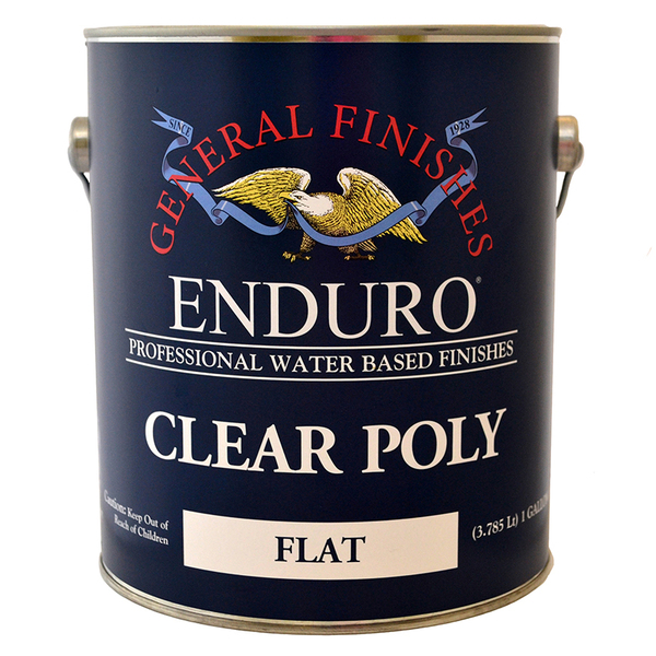 General Finishes 1 Gal Clear Enduro Poly Water-Based Topcoat, Flat GPF